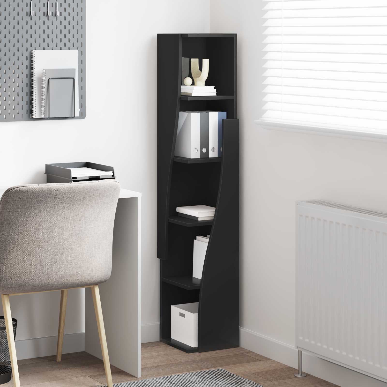 Corner Cabinet White 27.5x27x140cm Engineered wood