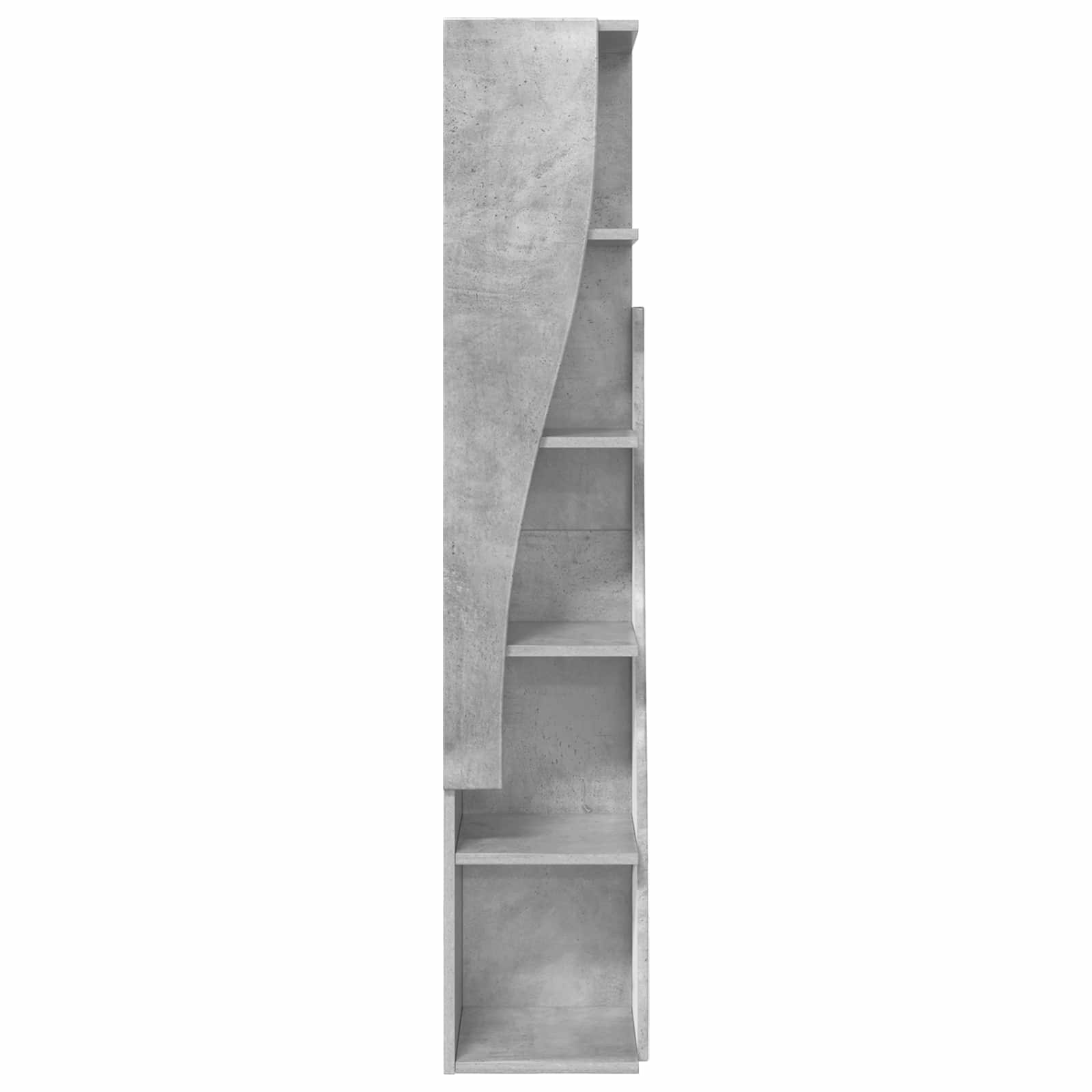 Kampinė spintelė 27,5x27x140cm Apdirbta mediena Betono pilka