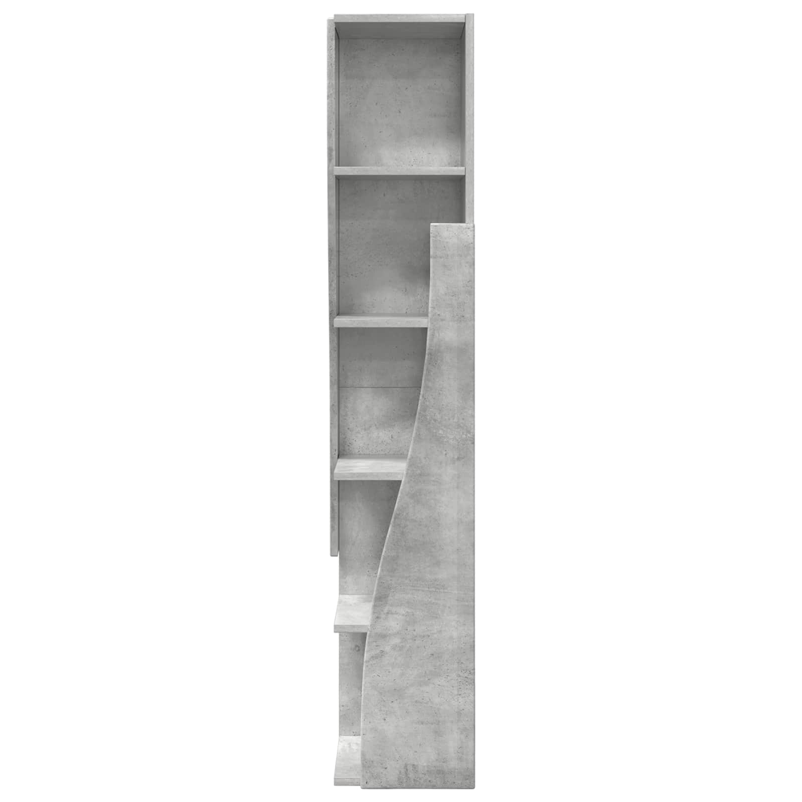 Kampinė spintelė 27,5x27x140cm Apdirbta mediena Betono pilka
