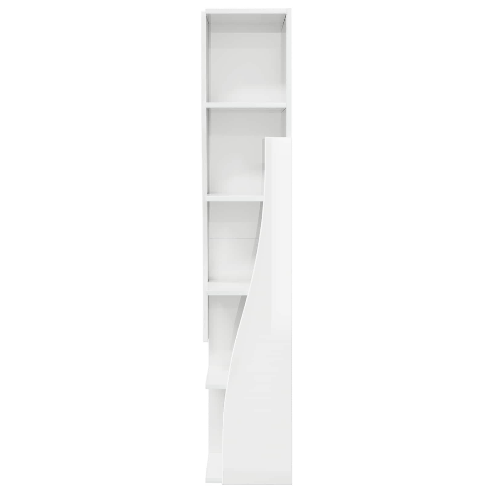 Kampinė spintelė Balta 27,5x27x140cm Apdirbta mediena