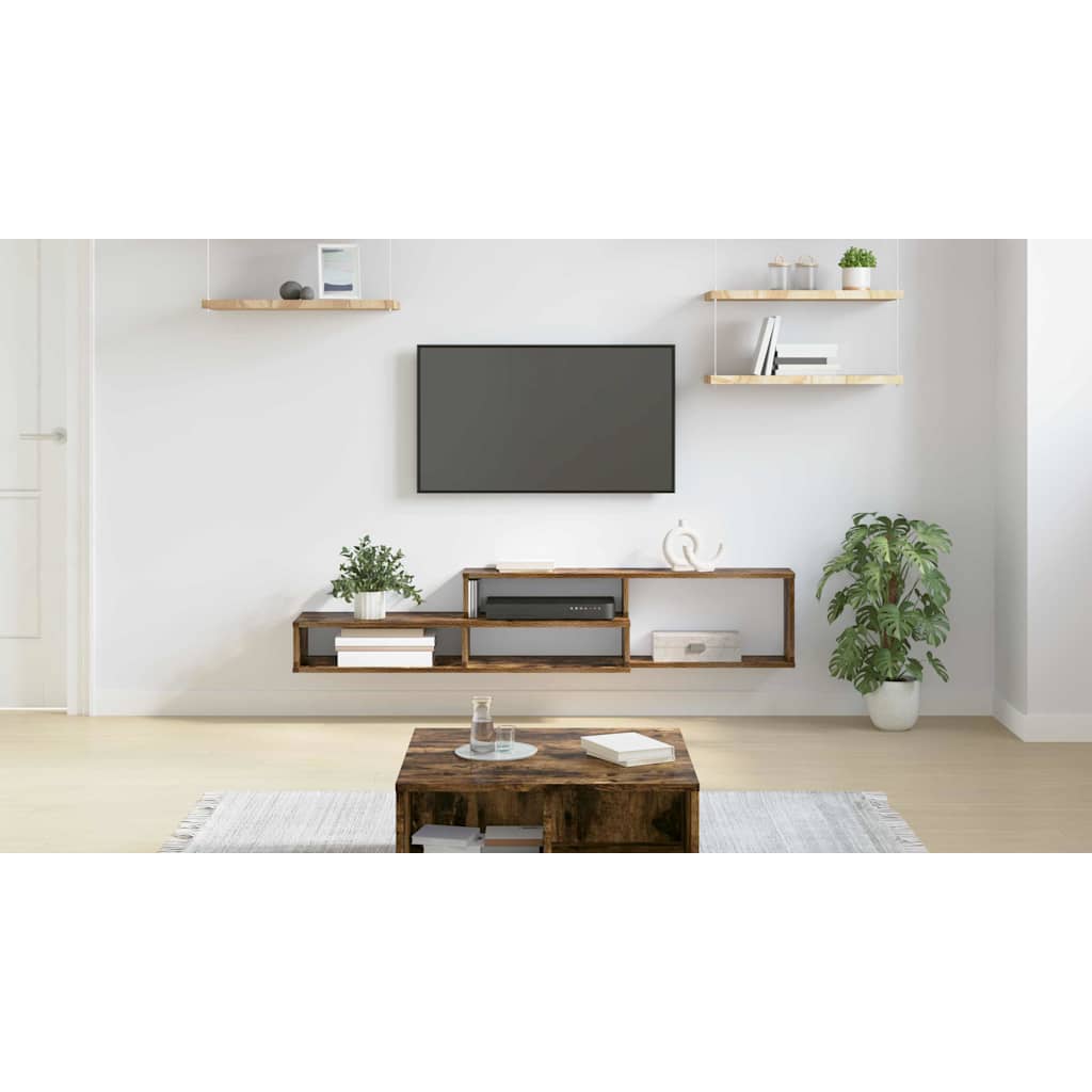 Wall-mounted TV stand 150x25x28.5 cm Engineered wood