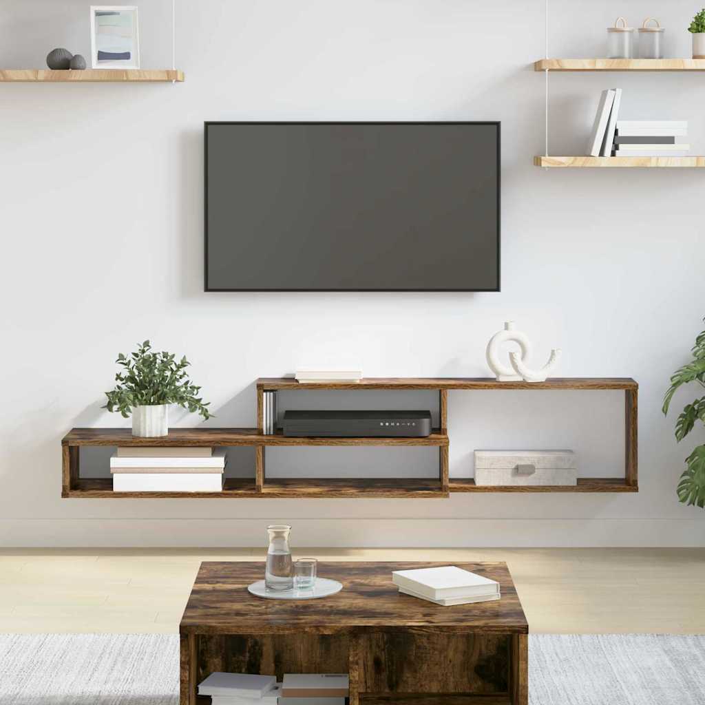 Wall-mounted TV stand 150x25x28.5 cm Engineered wood