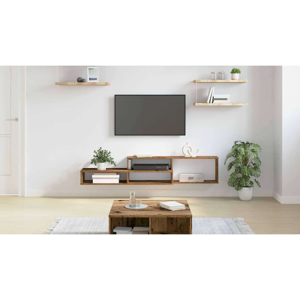 Sienas TV statīvs 150x25x28,5cm Apstrādāta koksne