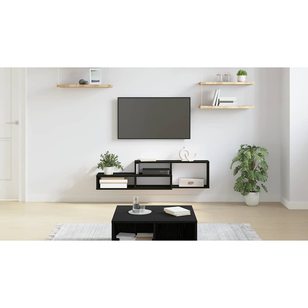 Wall-mounted TV stand 120x25x28.5 cm Engineered wood