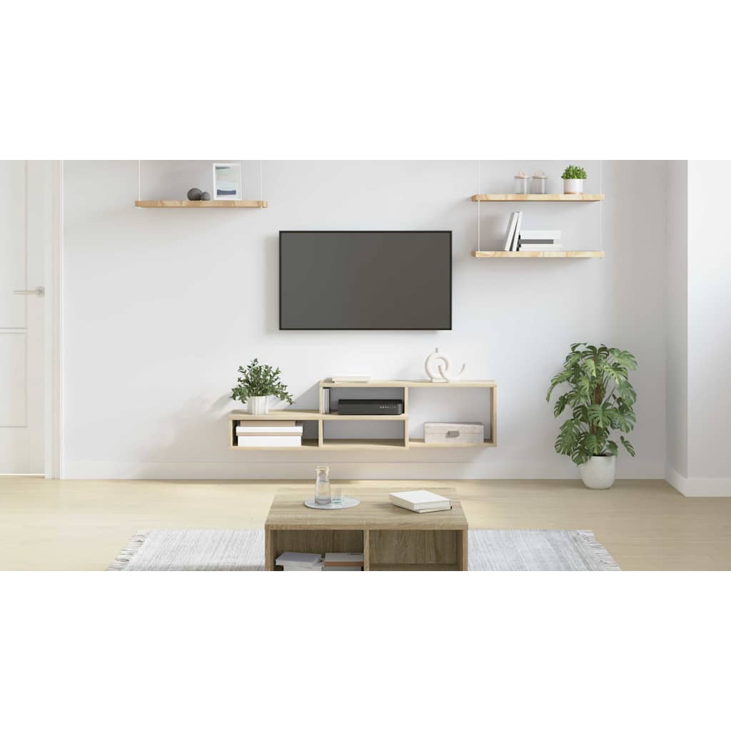 Wall-mounted TV stand 120x25x28.5 cm Engineered wood