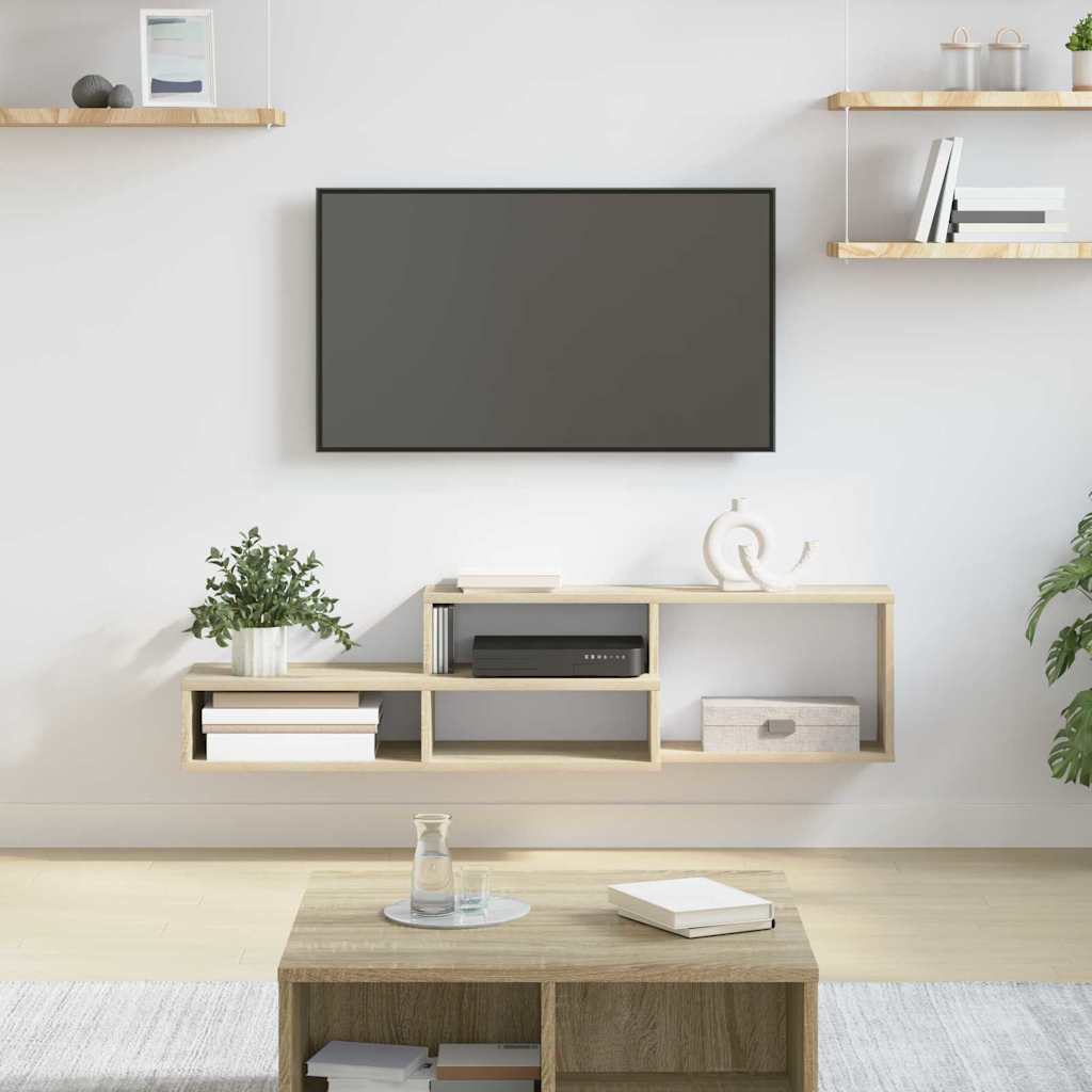 Sienas TV statīvs 120x25x28,5cm Apstrādāts koks