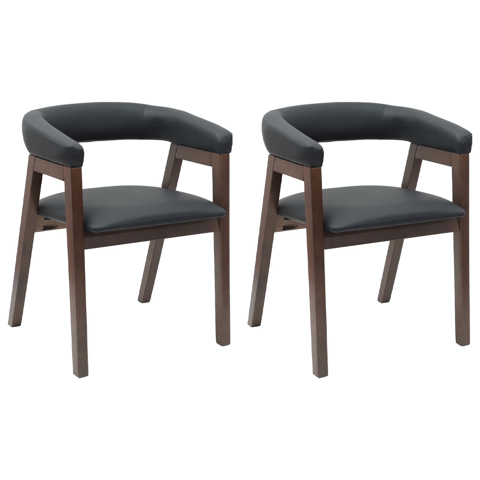 Valgomojo kėdės 2 pcs Šviesiai rudas 54 x 57 x 73 cm