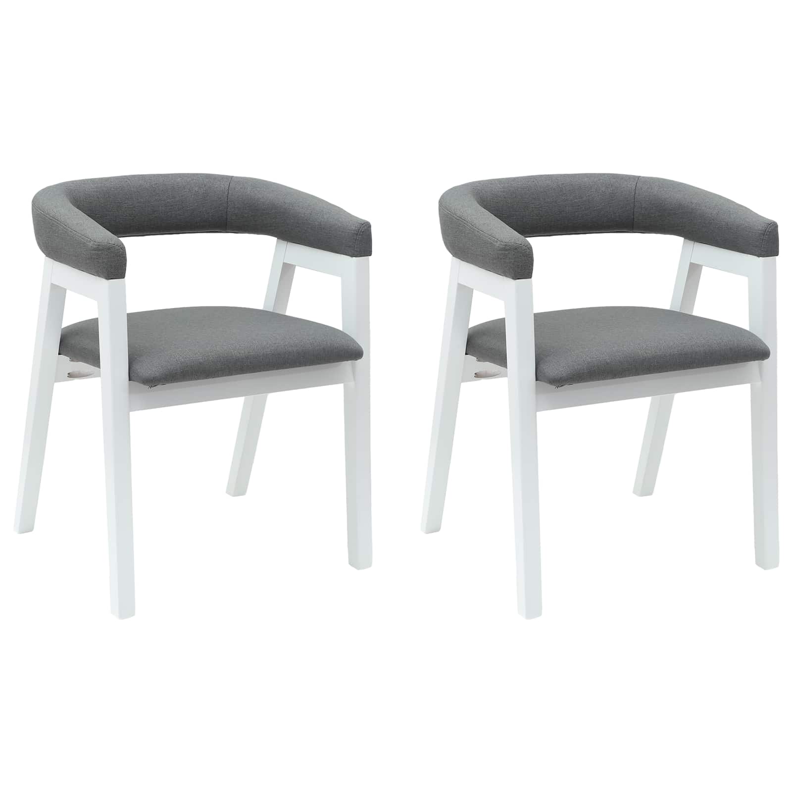 Dining Chairs 2 pcs White 54 x 57 x 73 cm