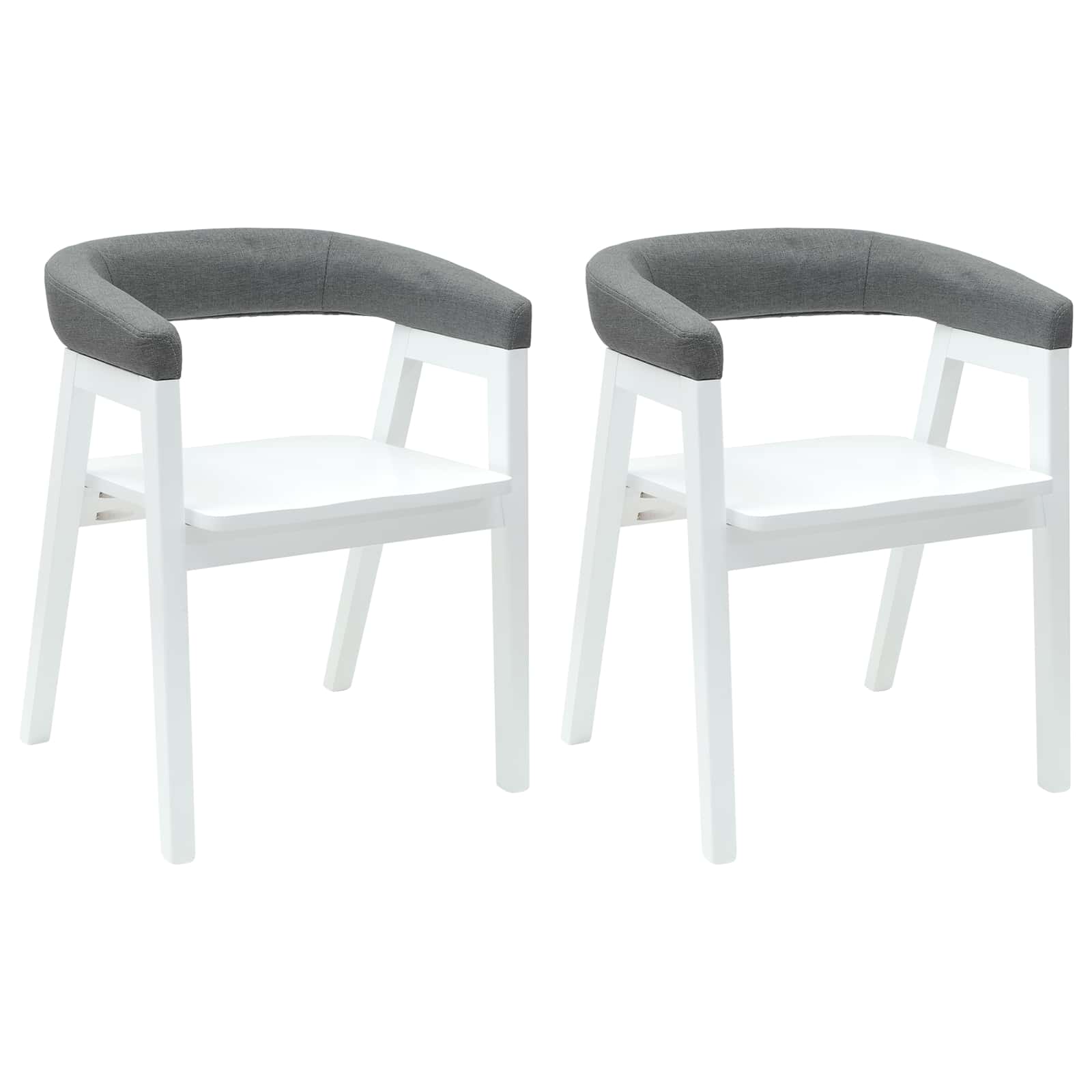 Dining Chairs 2 pcs White 54 x 57 x 73 cm