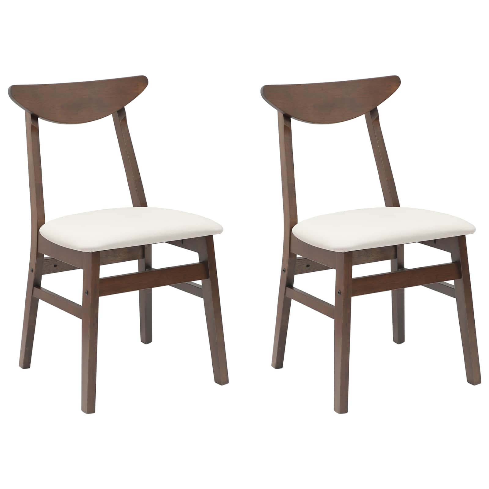 Valgomojo kėdės 2 pcs Šviesiai rudas 42 x 47.5 x 81 cm