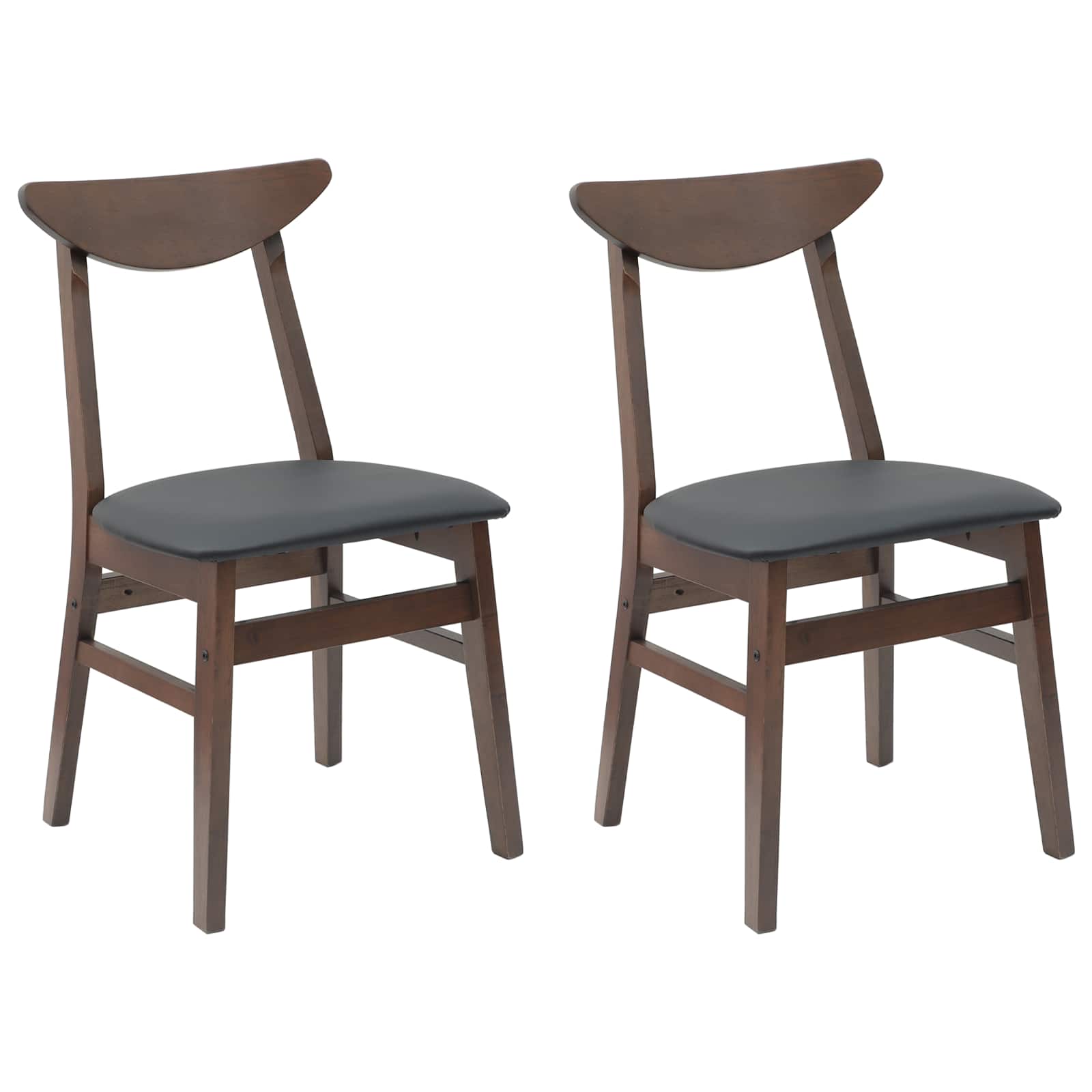 Valgomojo kėdės 2 pcs Šviesiai rudas 42 x 47.5 x 81 cm
