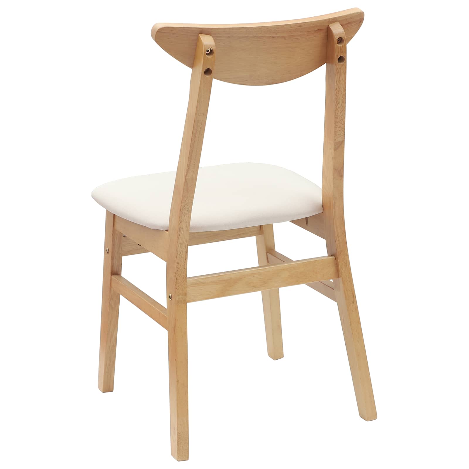 Valgomojo kėdės 2 pcs Natūrali 42 x 47.5 x 81 cm