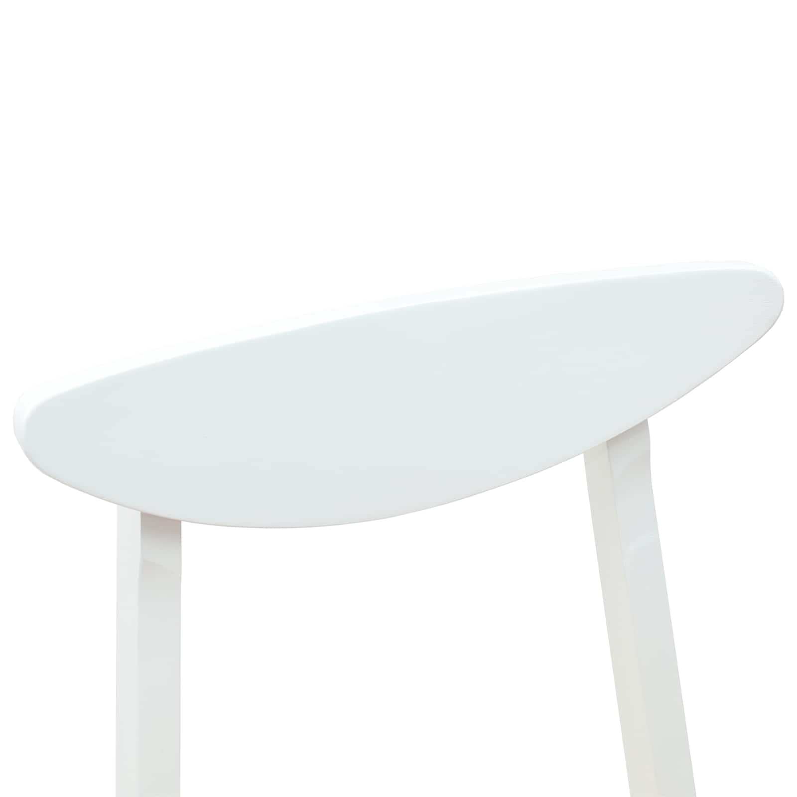 Valgomojo kėdės 2 pcs Balta 42 x 47.5 x 81 cm