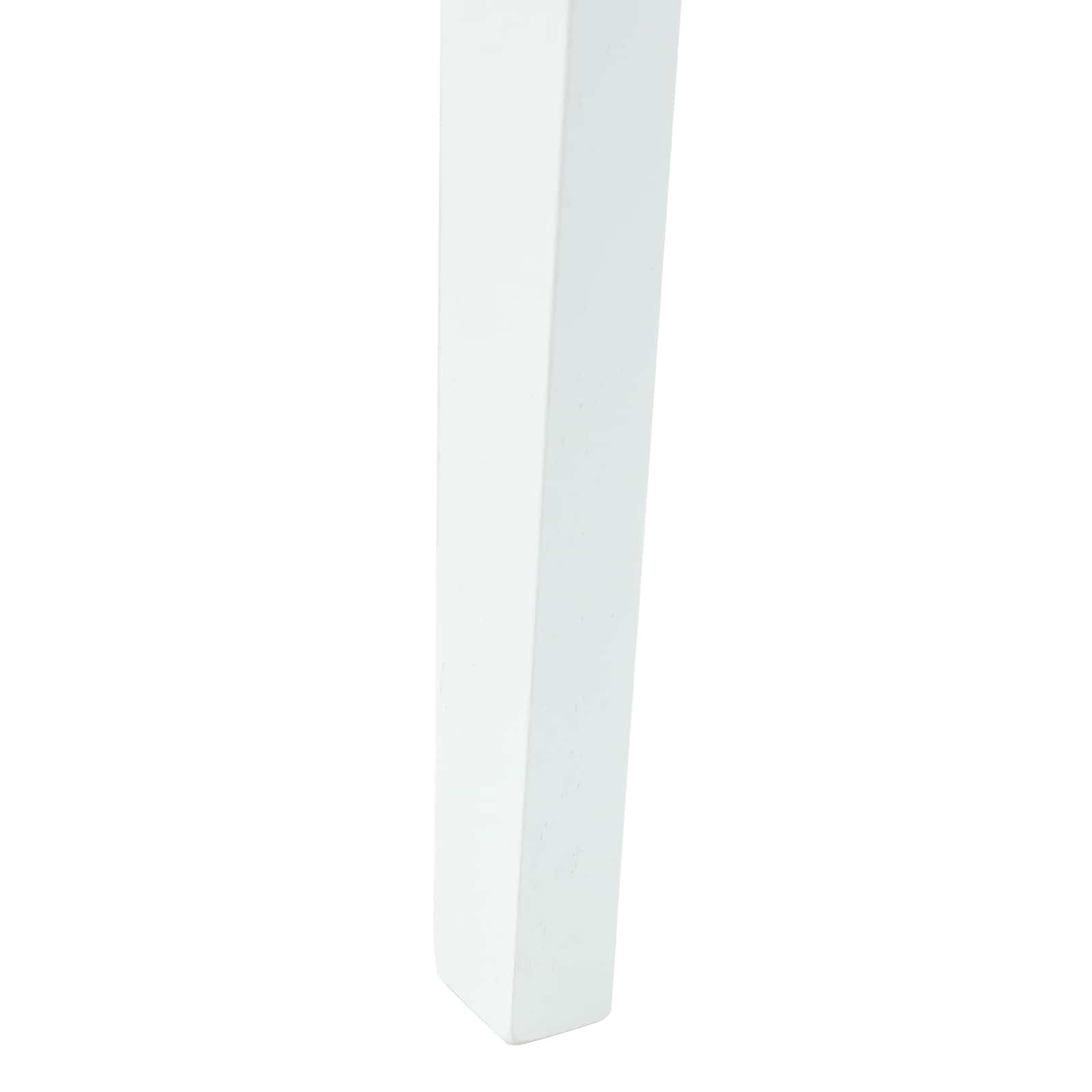 Valgomojo kėdės 2 pcs Balta 42 x 47.5 x 81 cm
