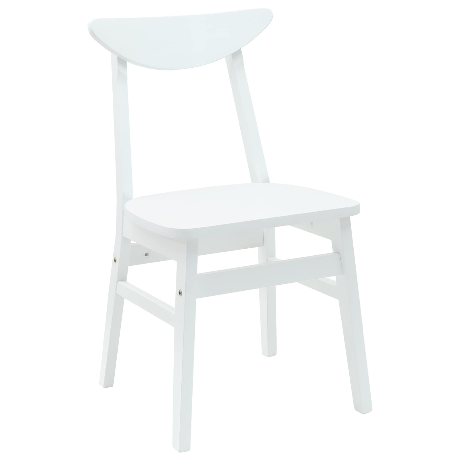 Valgomojo kėdės 2 pcs Balta 42 x 47.5 x 81 cm