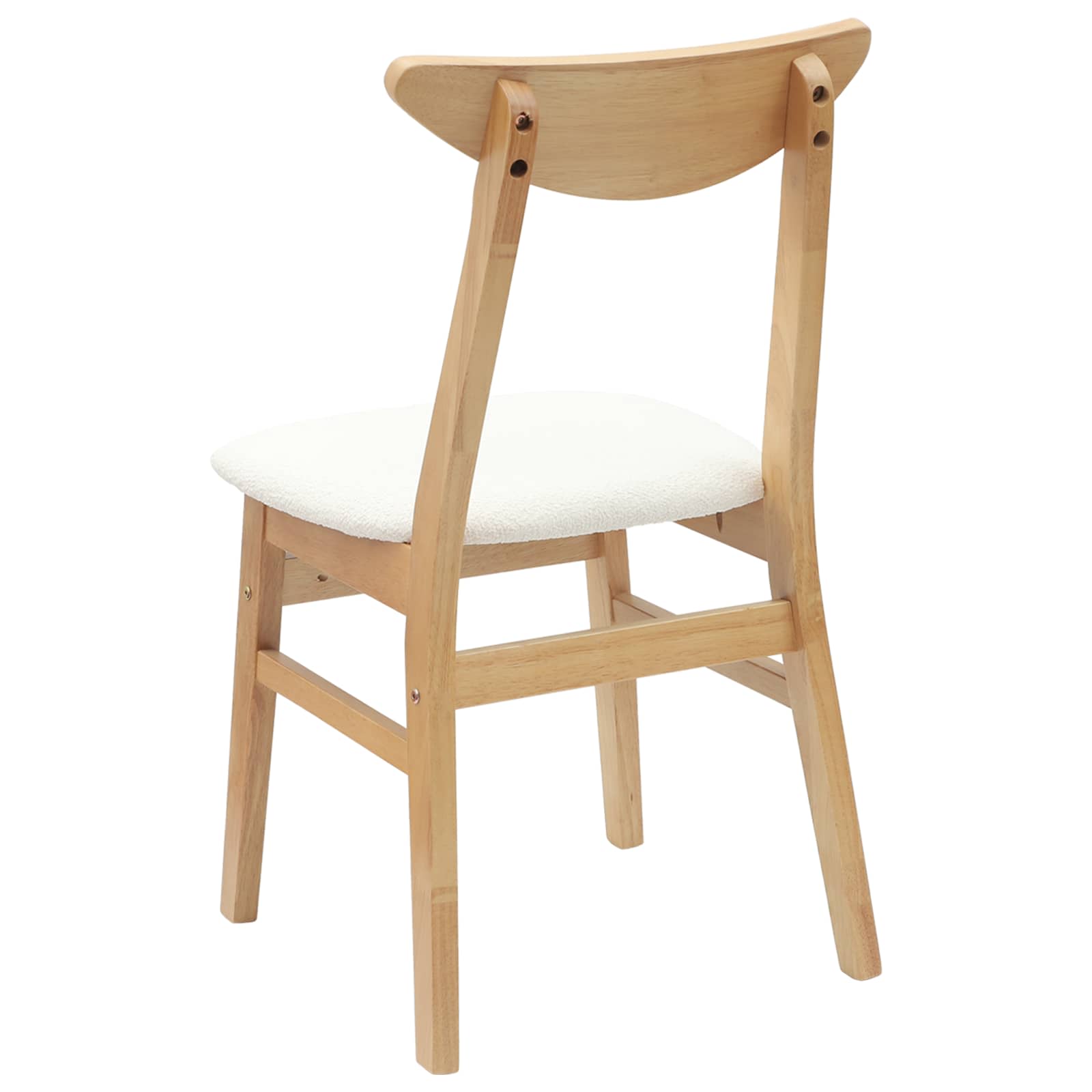 Valgomojo kėdės 2 pcs Natūrali 42 x 47.5 x 81 cm