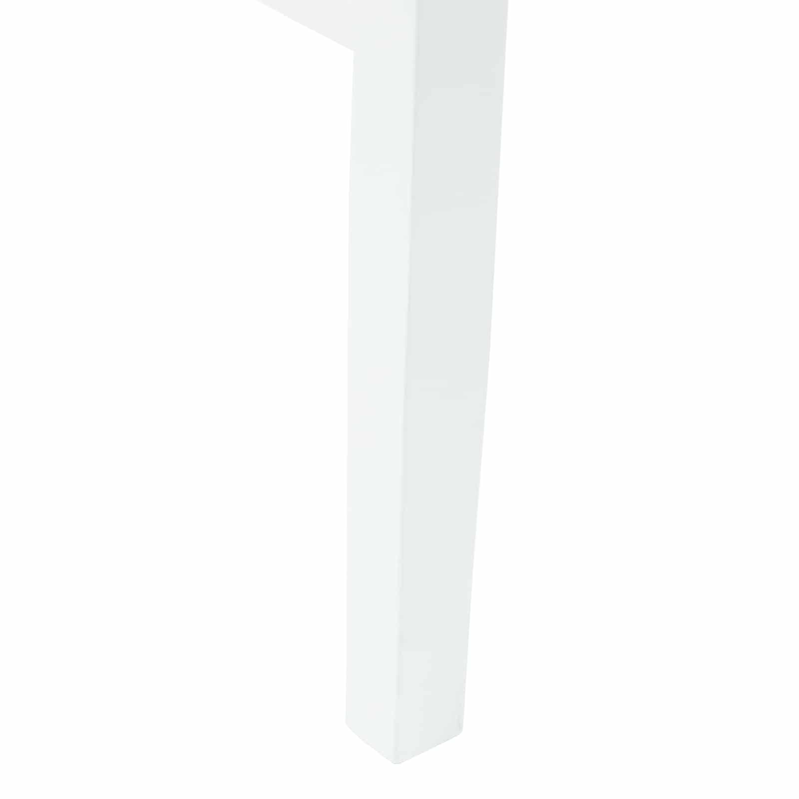 Valgomojo kėdės 2 pcs Balta 43 x 54 x 89 cm Kietas gumos medis