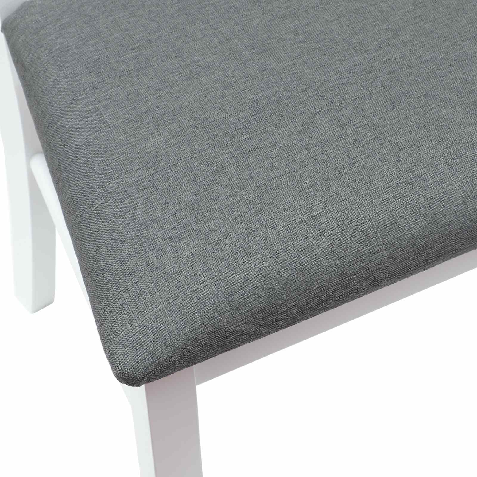 Valgomojo kėdės 2 pcs Balta 50 x 52,5 x 91 cm
