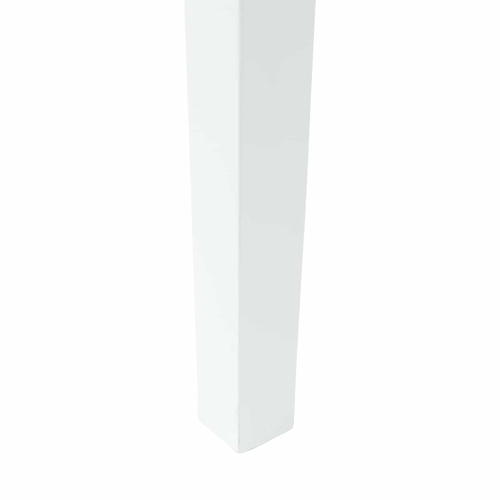Valgomojo kėdės 2 pcs Balta 50 x 52,5 x 91 cm