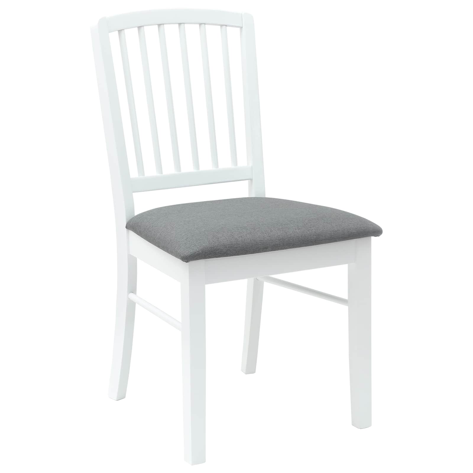 Valgomojo kėdės 2 pcs Balta 50 x 52,5 x 91 cm