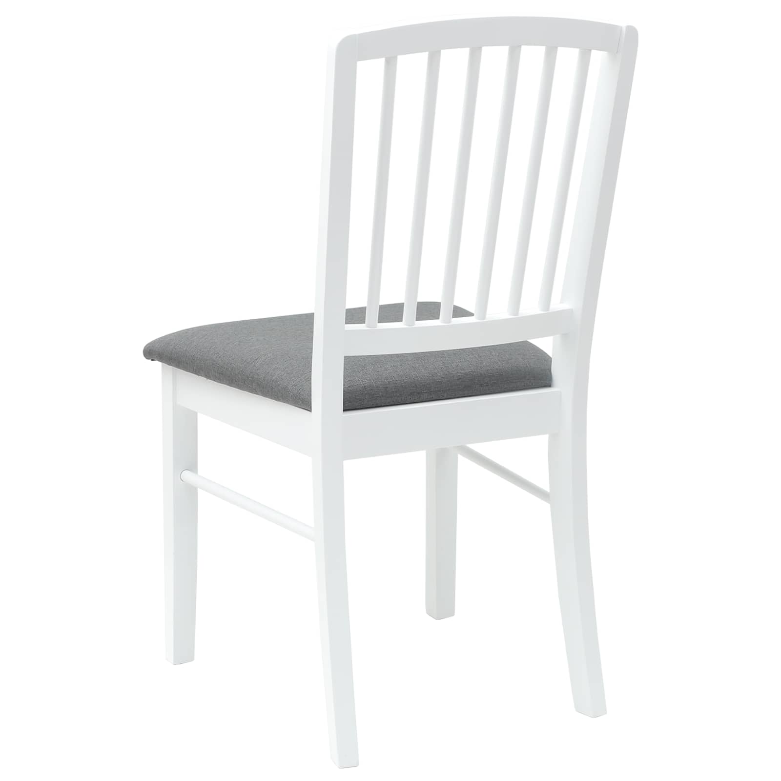 Valgomojo kėdės 2 pcs Balta 50 x 52,5 x 91 cm
