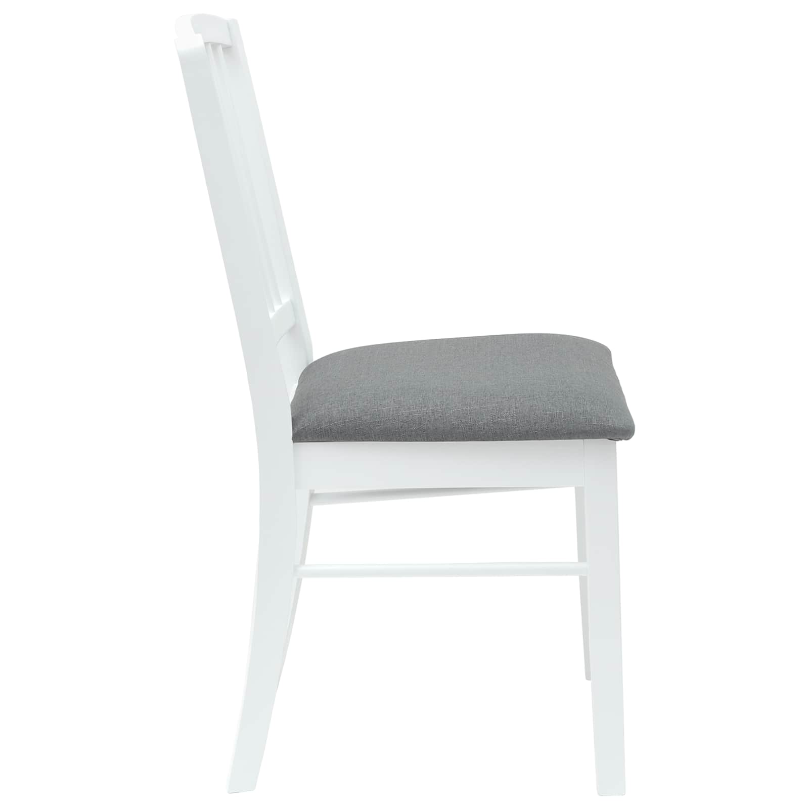Valgomojo kėdės 2 pcs Balta 50 x 52,5 x 91 cm