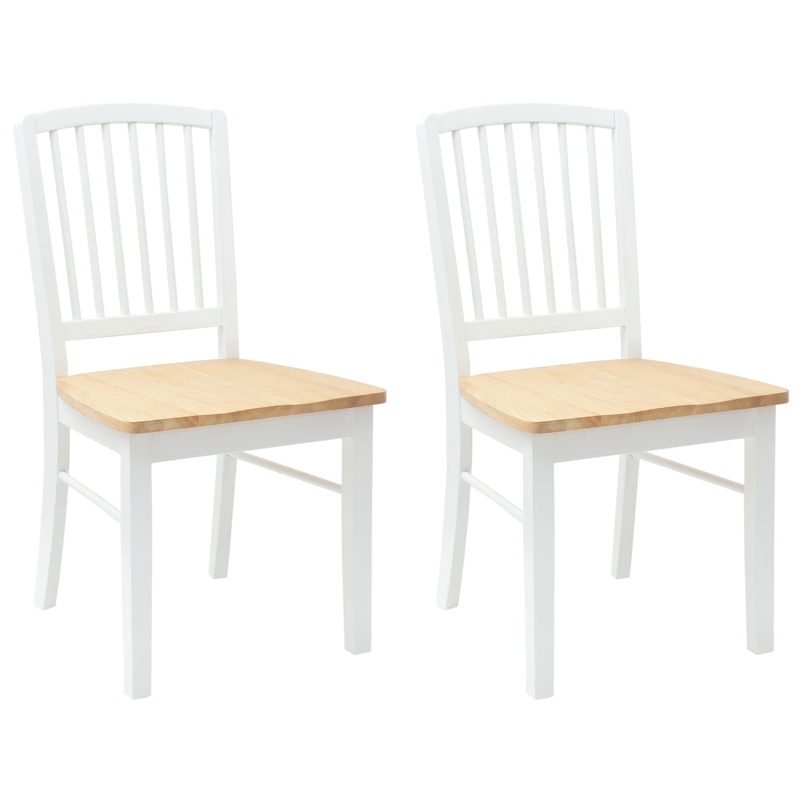 Dining Chairs 2 pcs White 50 x 52.5 x 91 cm