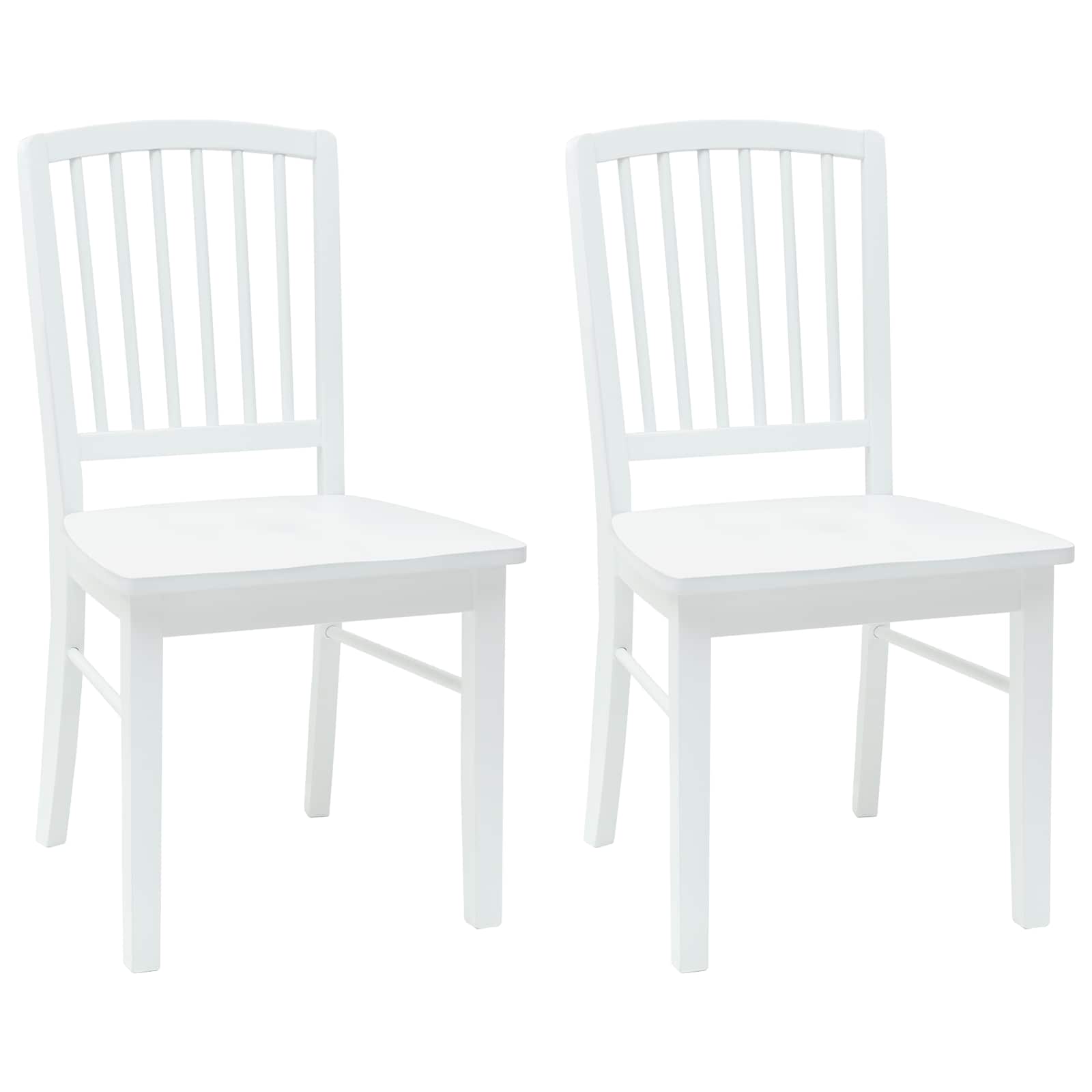 Dining Chairs 2 pcs White 50 x 52.5 x 91 cm