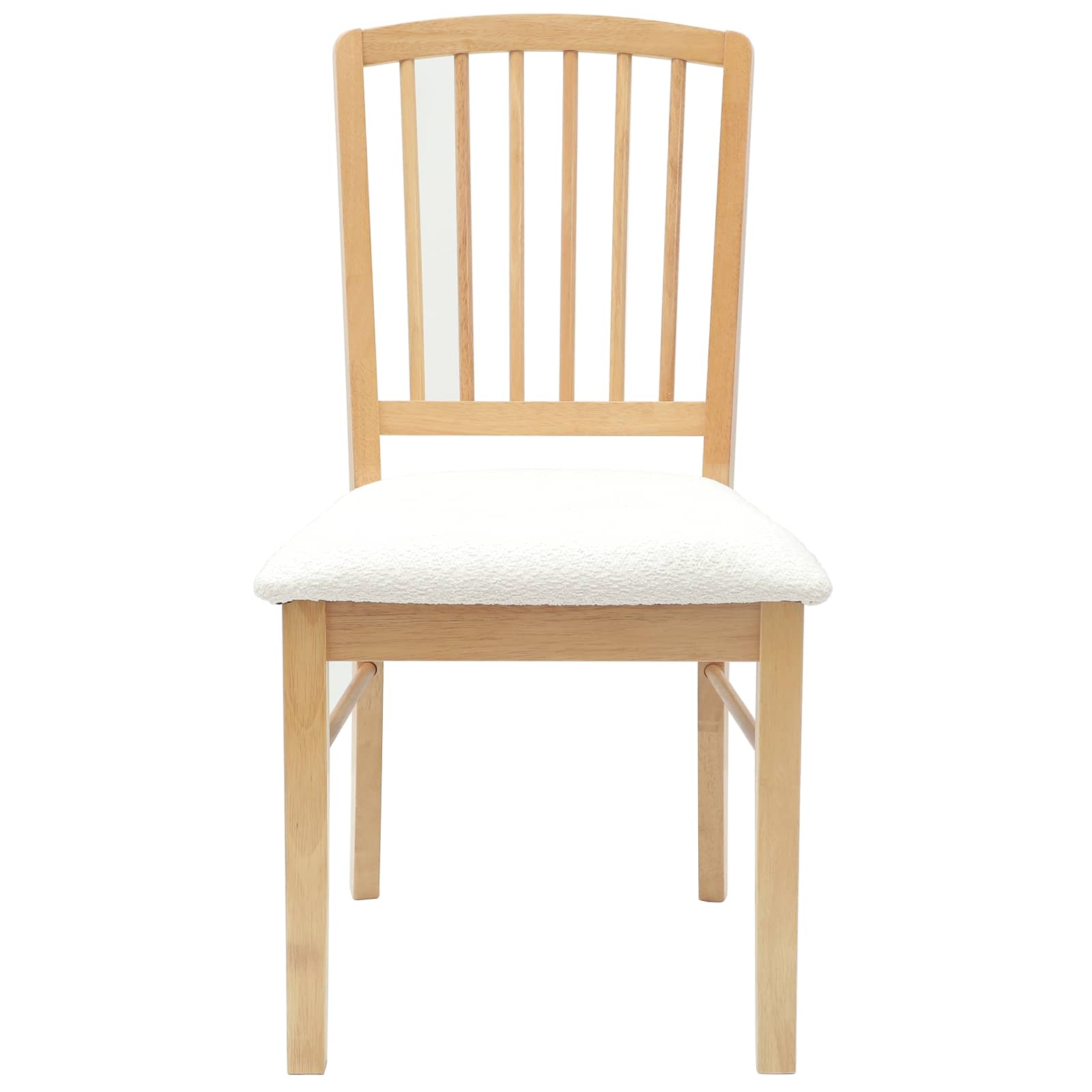 Valgomojo kėdės 2 pcs Natūrali 50 x 52,5 x 91 cm