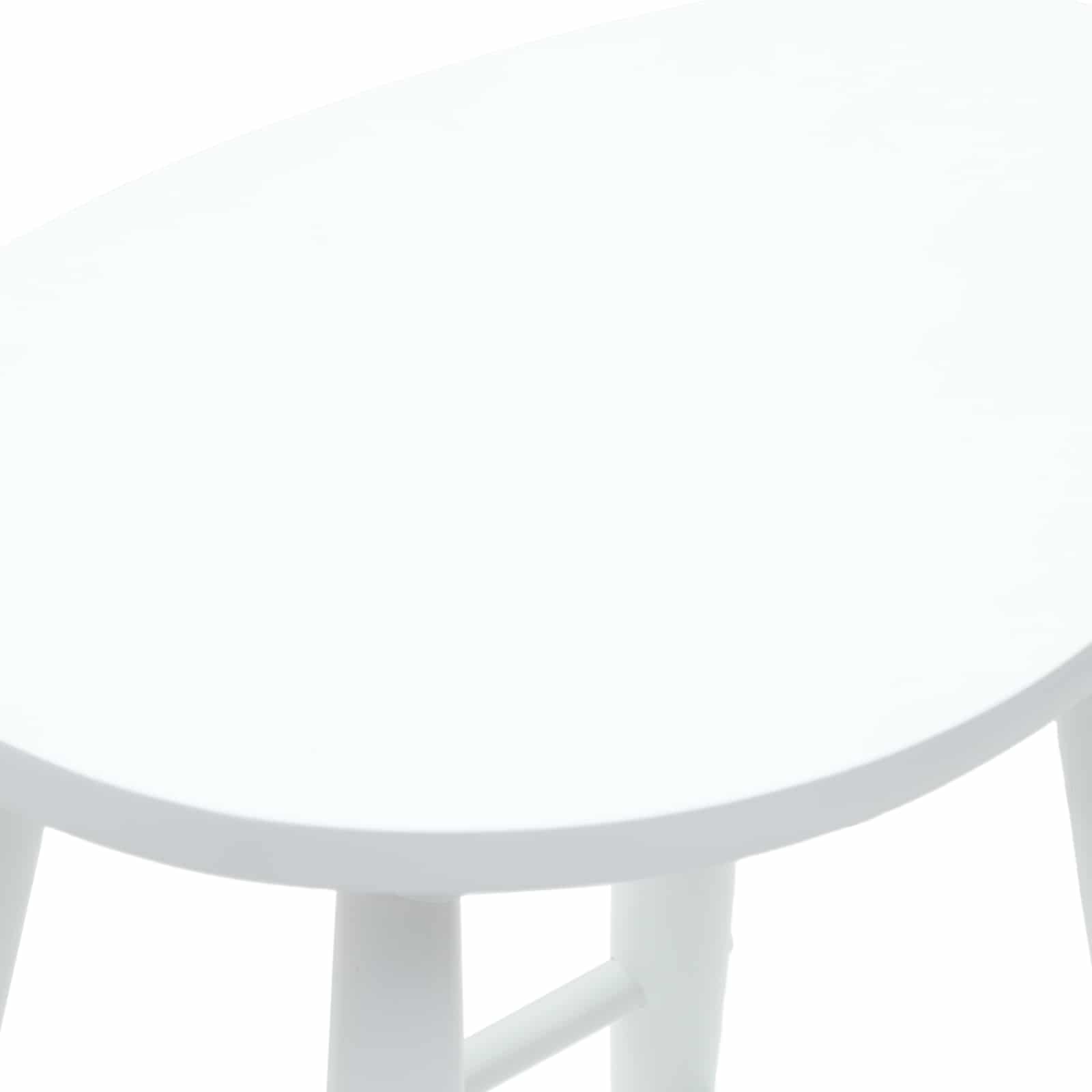 Dining Chairs 2 pcs White 46 x 37 x 63 cm Solid rubberwood