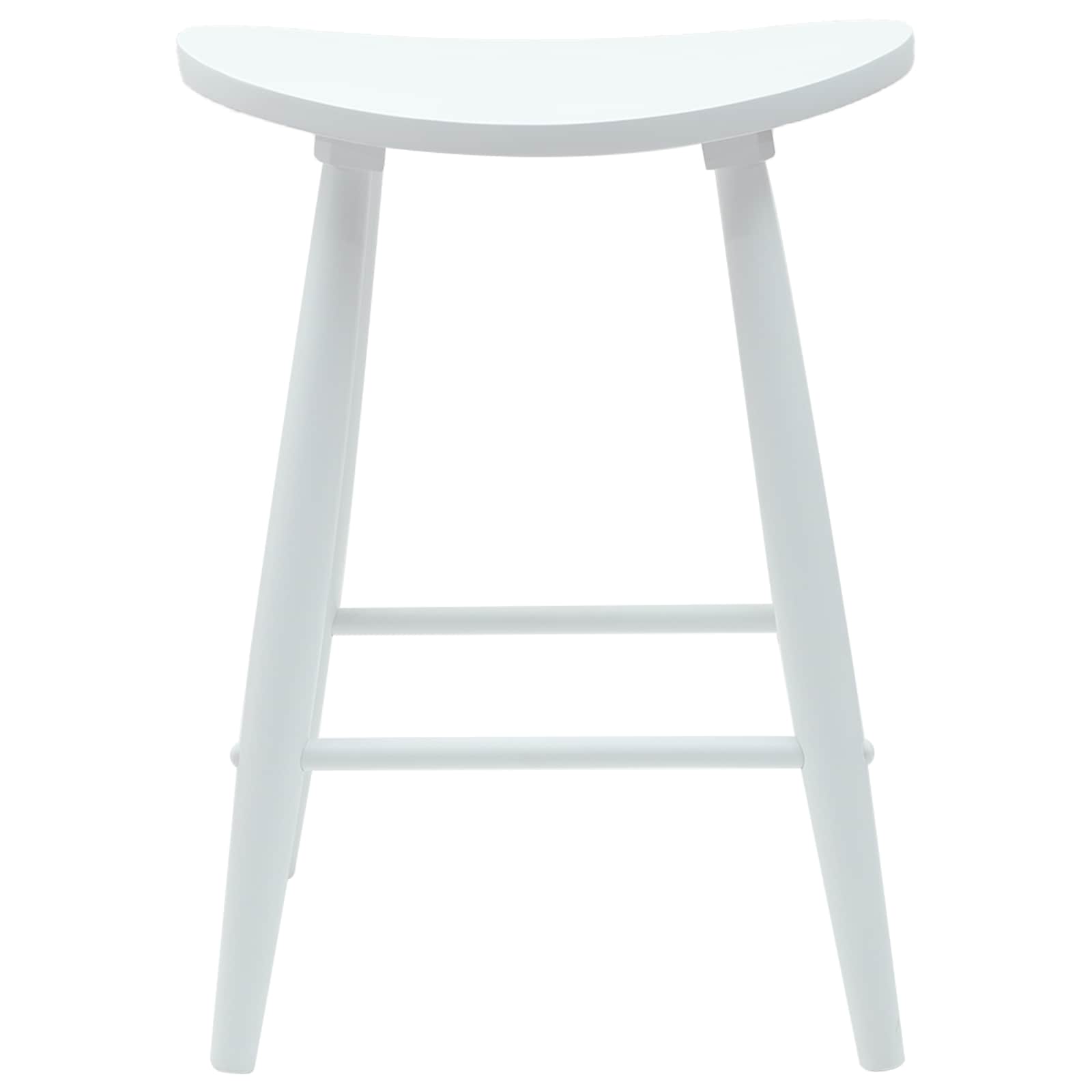 Dining Chairs 2 pcs White 46 x 37 x 63 cm Solid rubberwood