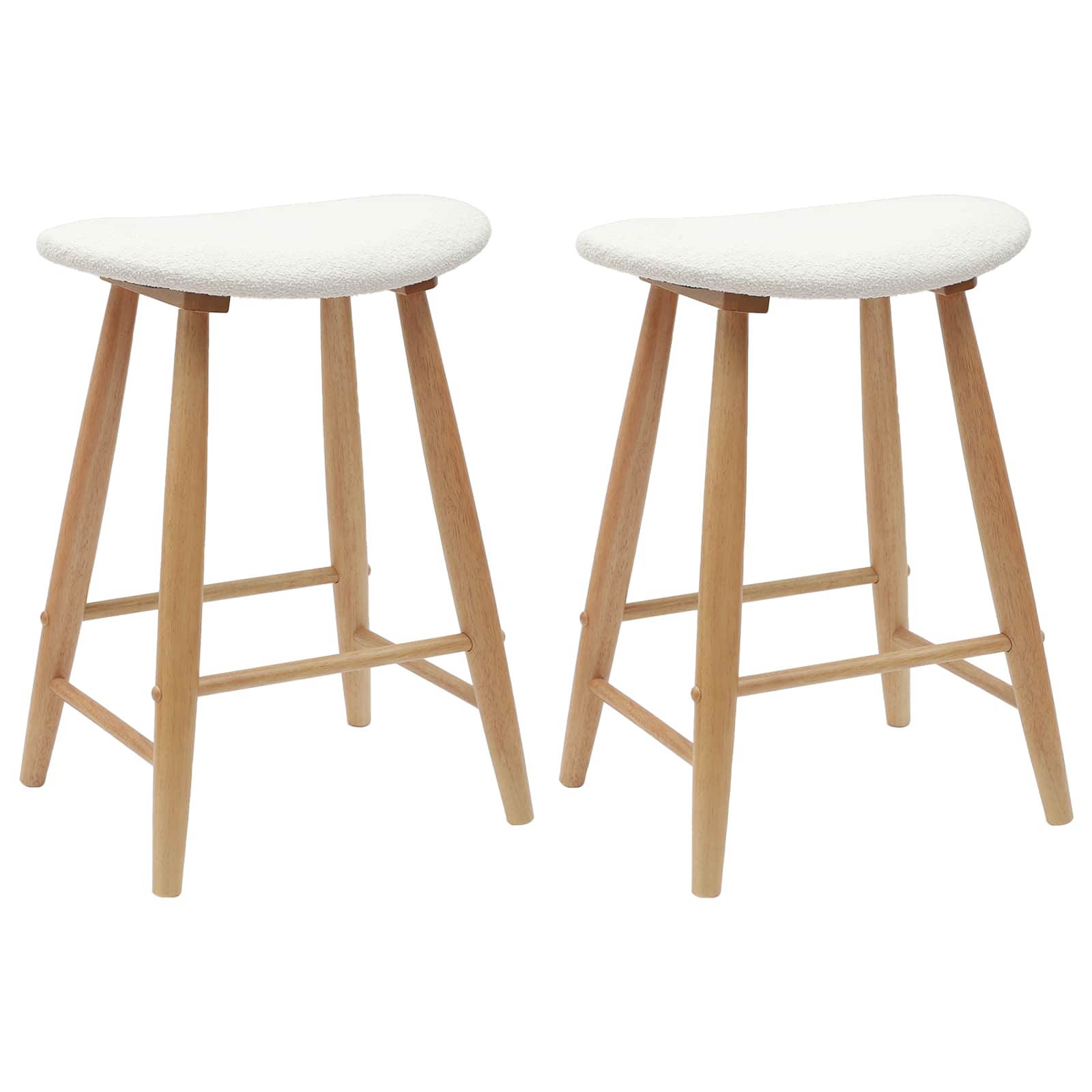 Dining Chairs 2 pcs Natural 46 x 37 x 63 cm
