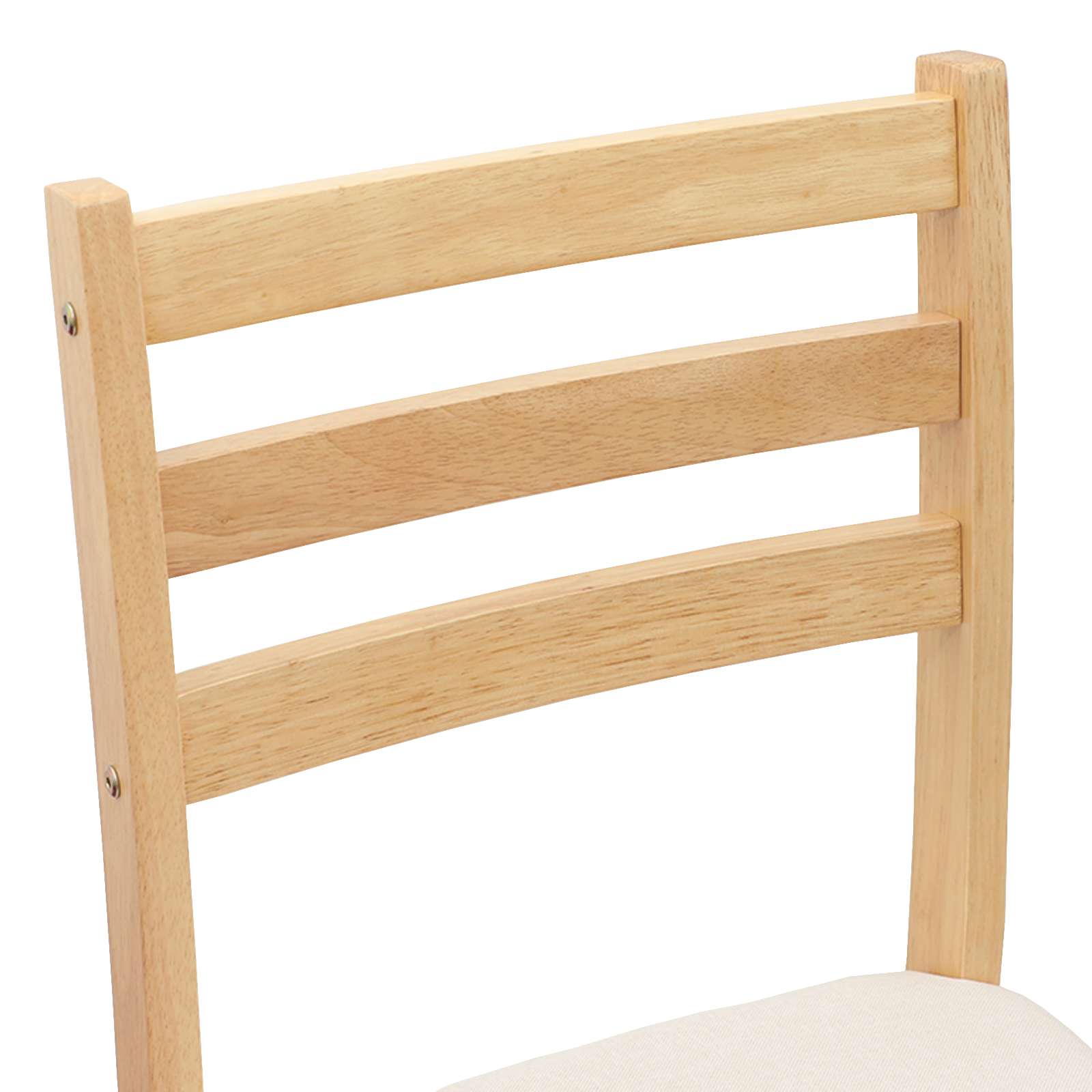 Valgomojo kėdės 2 pcs Natūrali 40 x 47,5 x 99,5 cm