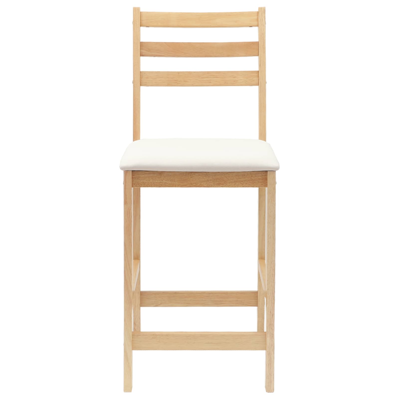 Valgomojo kėdės 2 pcs Natūrali 40 x 47,5 x 99,5 cm