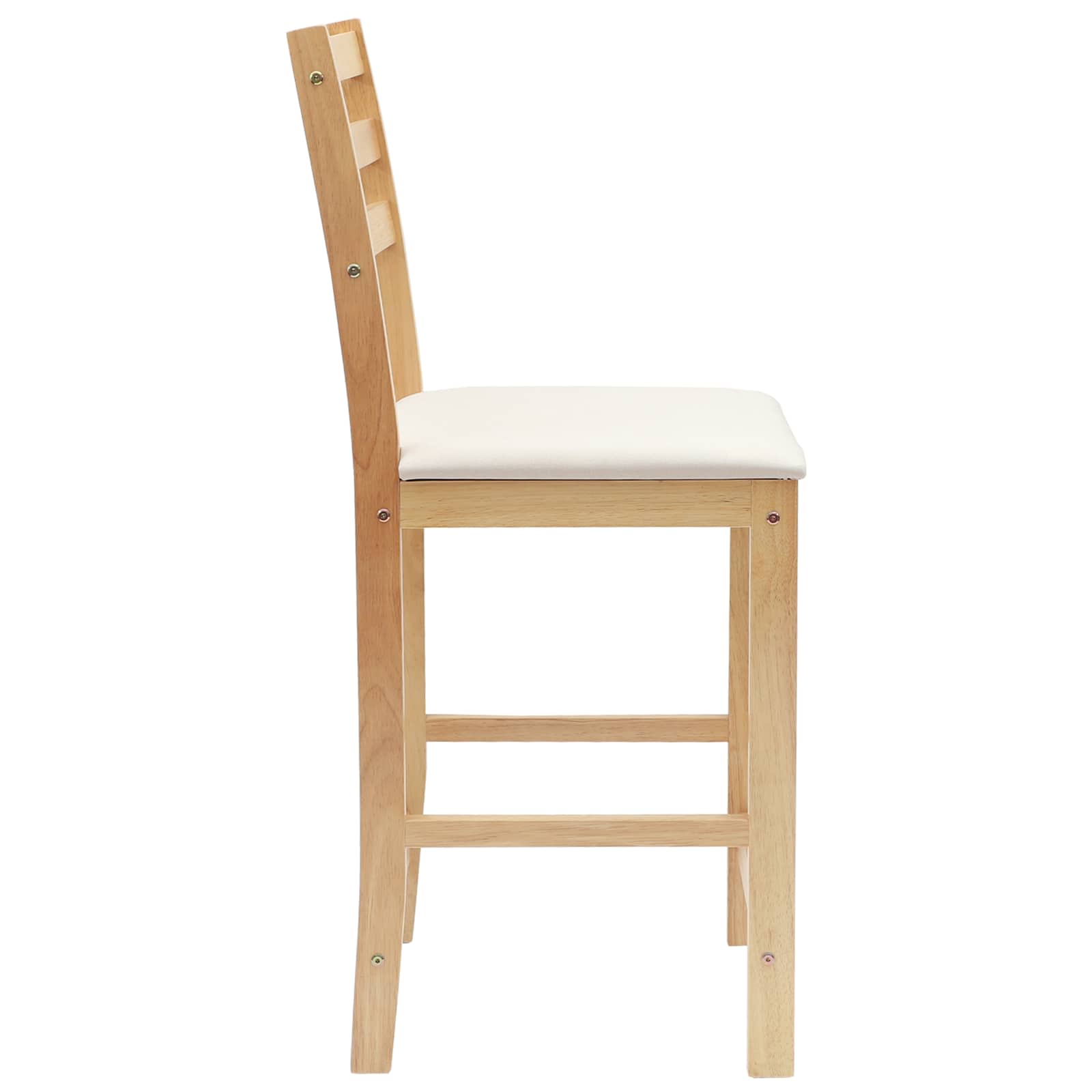 Valgomojo kėdės 2 pcs Natūrali 40 x 47,5 x 99,5 cm