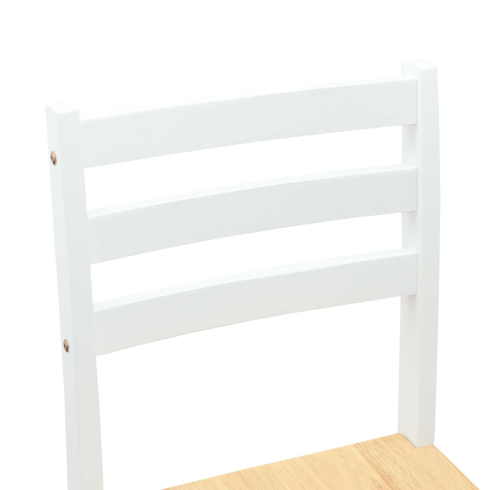 Valgomojo kėdės 2 pcs Balta 40 x 47,5 x 99,5 cm