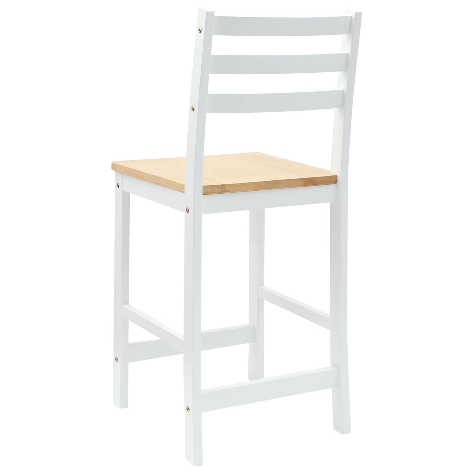 Valgomojo kėdės 2 pcs Balta 40 x 47,5 x 99,5 cm