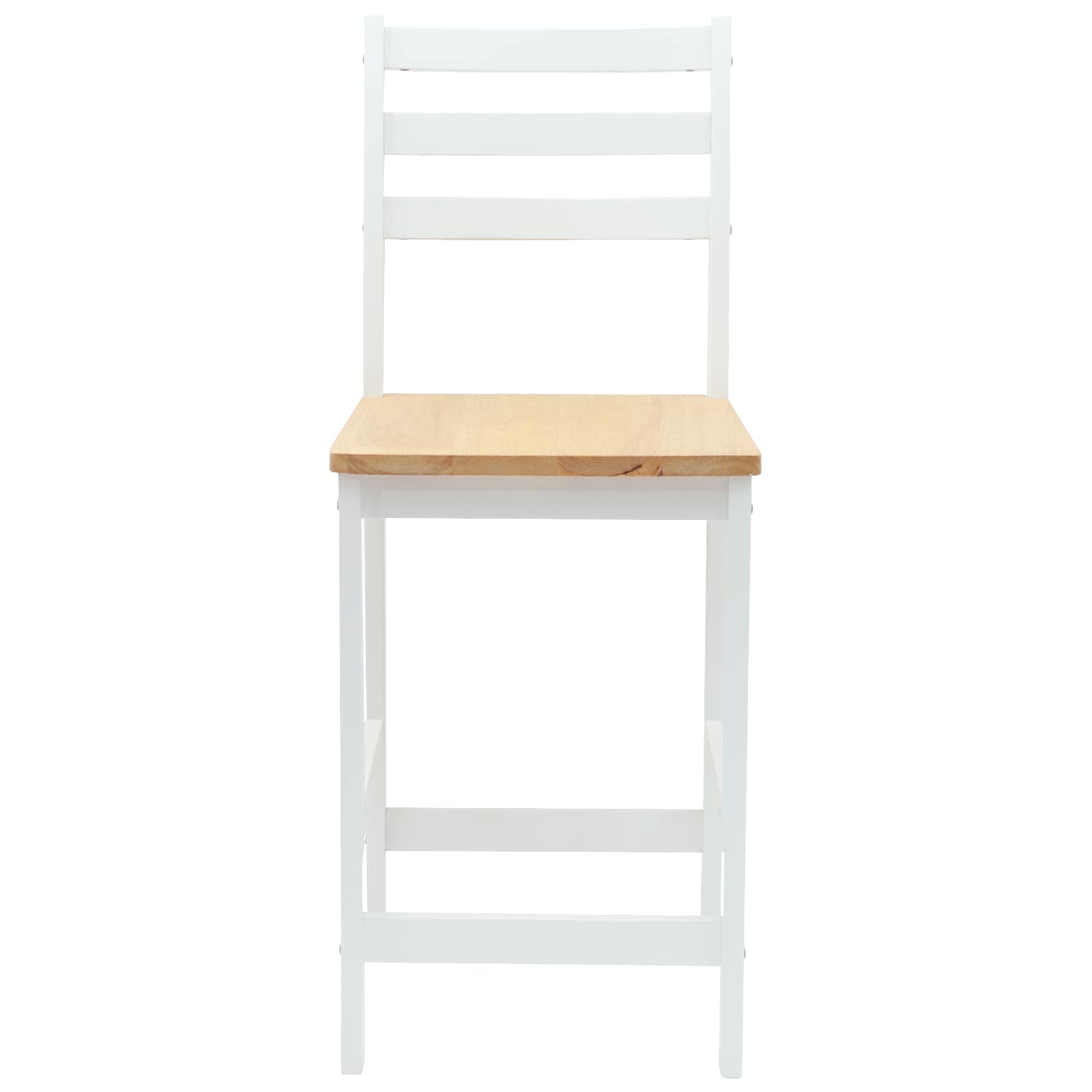 Valgomojo kėdės 2 pcs Balta 40 x 47,5 x 99,5 cm