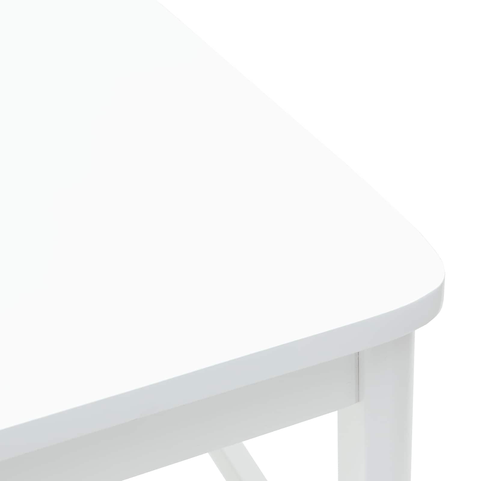 Dining chairs 2 pcs White 48 x 49 x 95 cm Solid rubberwood