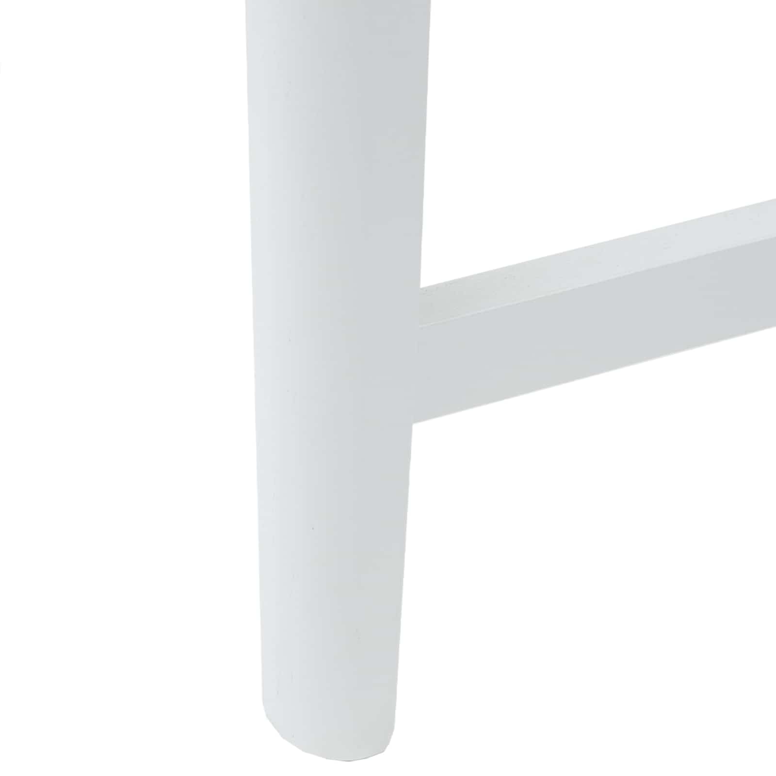 Dining chairs 2 pcs White 48 x 49 x 95 cm Solid rubberwood