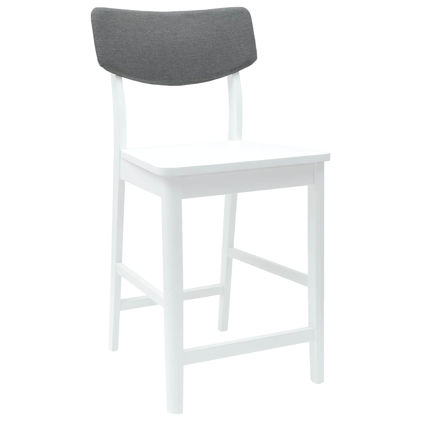 Dining chairs 2 pcs White 48 x 49 x 95 cm Solid rubberwood