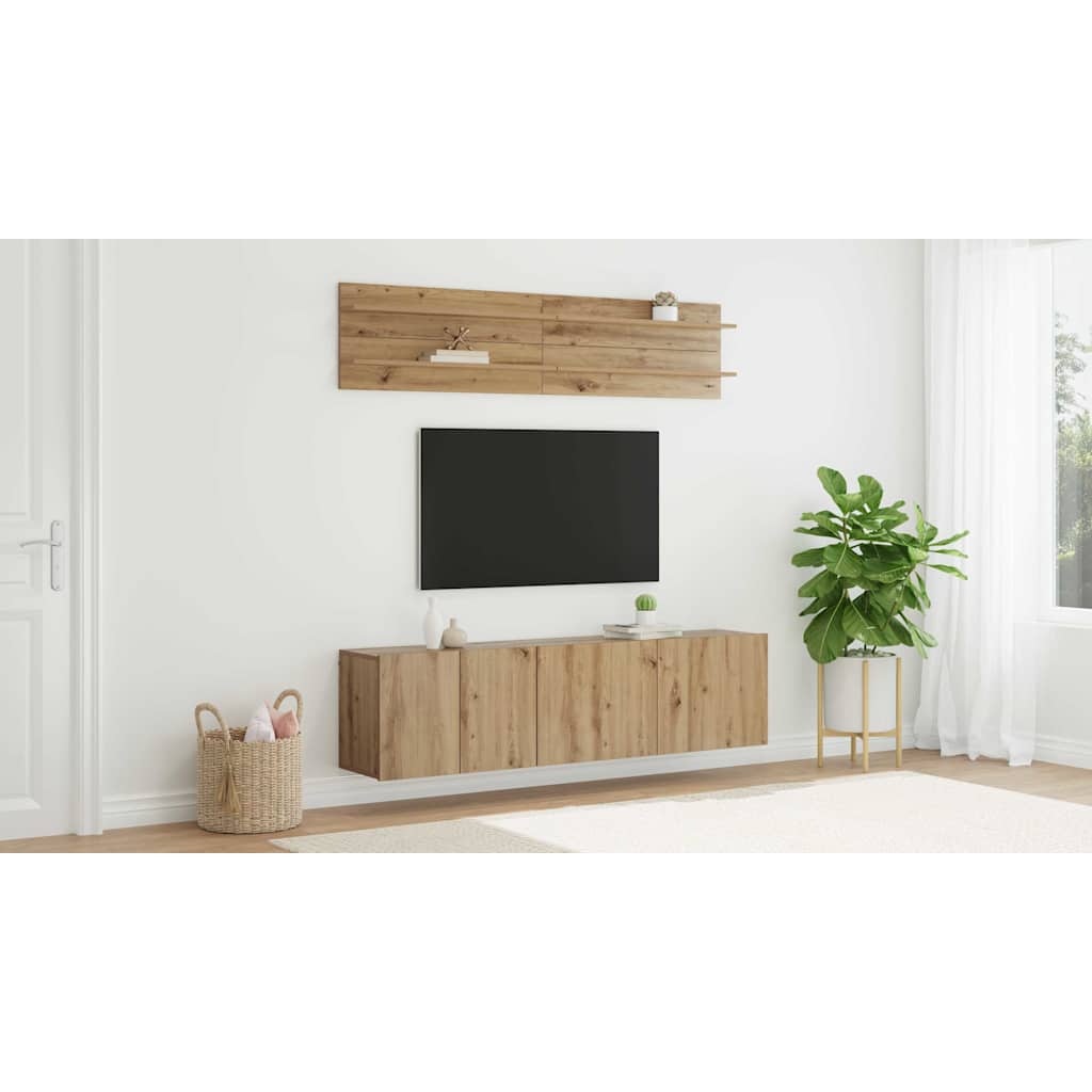 TV vienetai 6 pcs artisano ąžuolo Apdirbta mediena