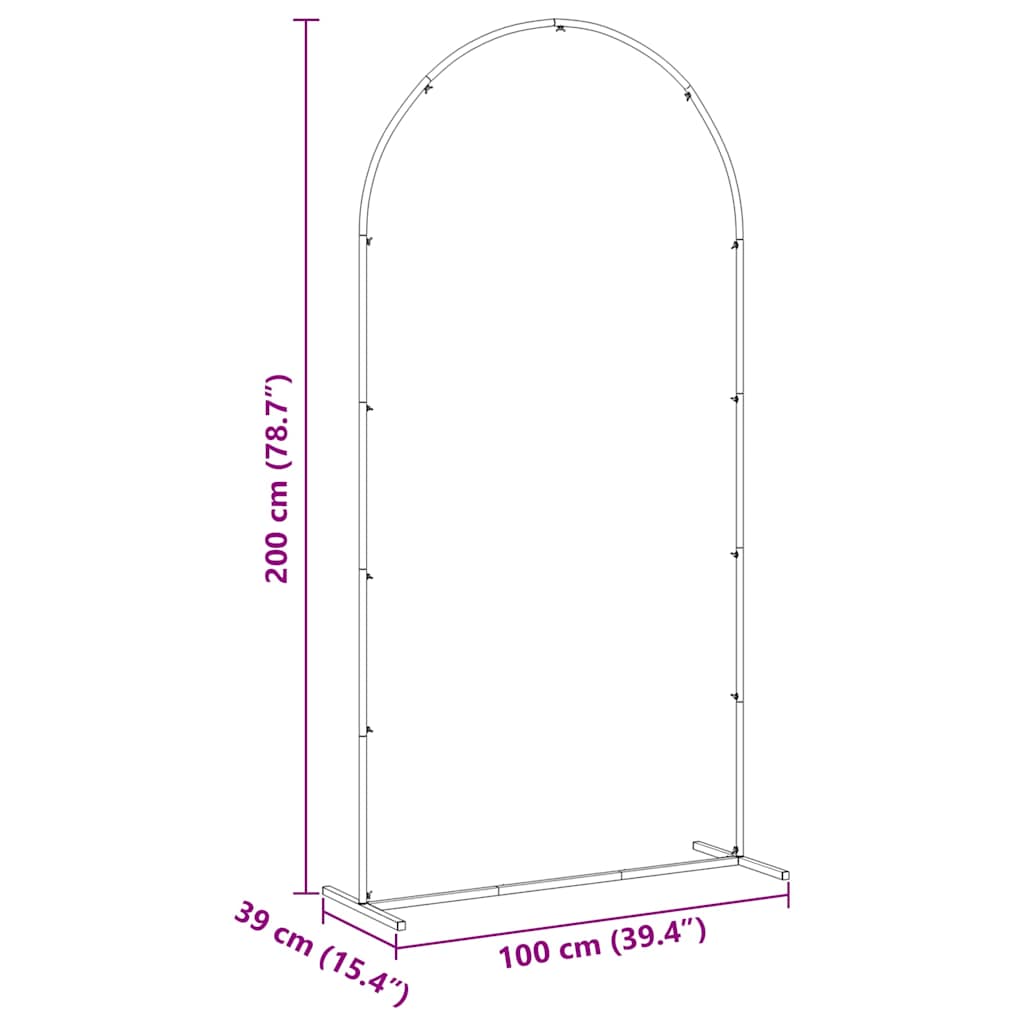 Vestuvinis Arklys Balta 100 x 39 x 200 cm Plienas