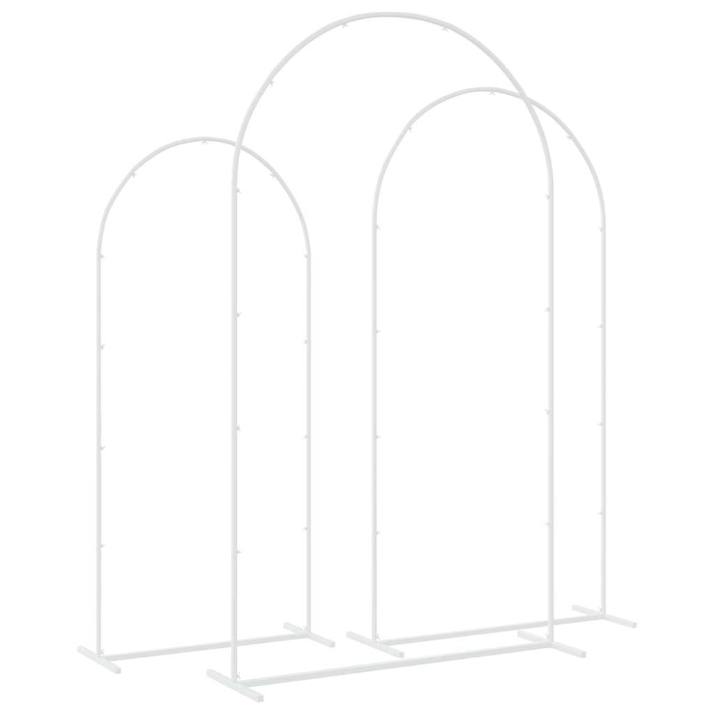 Vestuvinis Arklys 3 pcs Balta Plienas