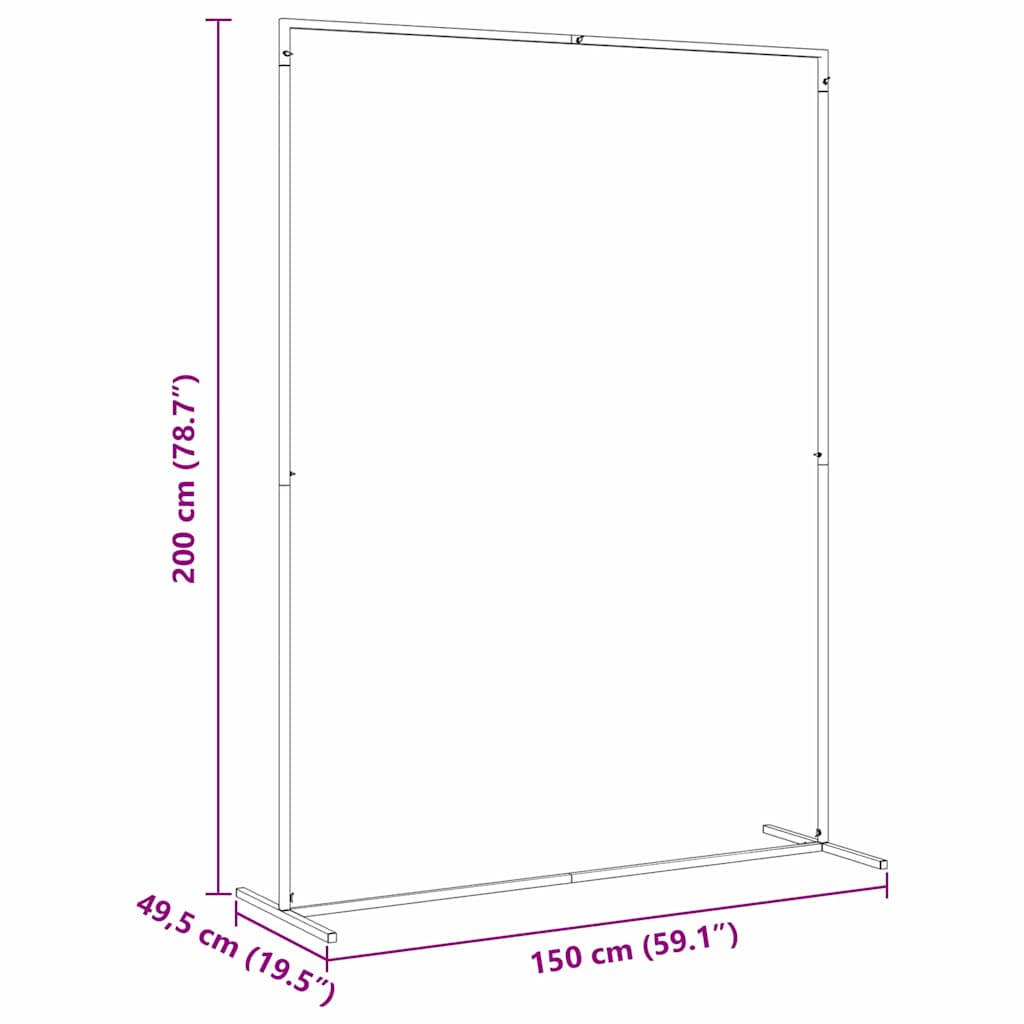 Vestuvinis Arklys Auksinė 150 x 49,5 x 200 cm Plienas