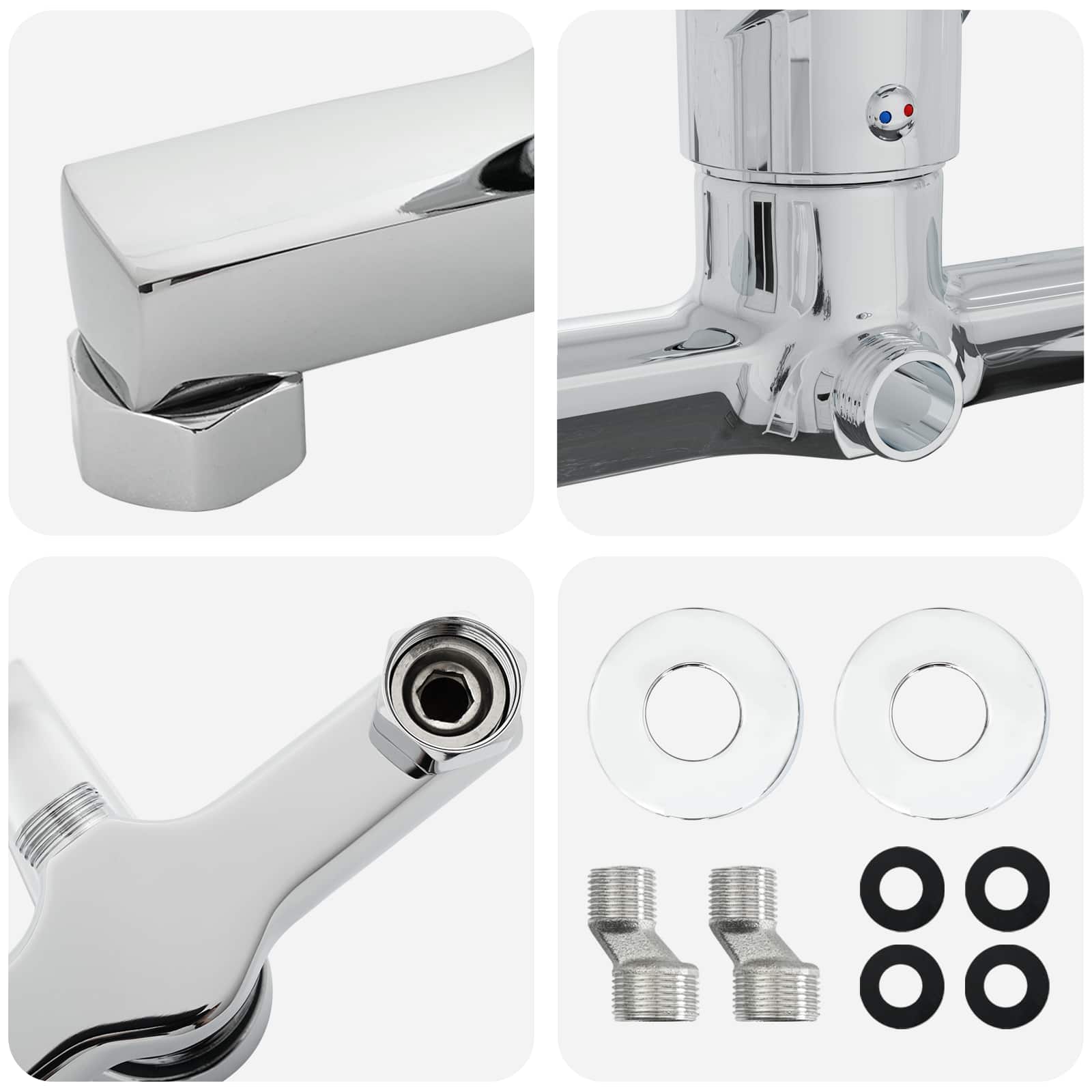 Shower mixer Chrome G 1/2 inch Brass