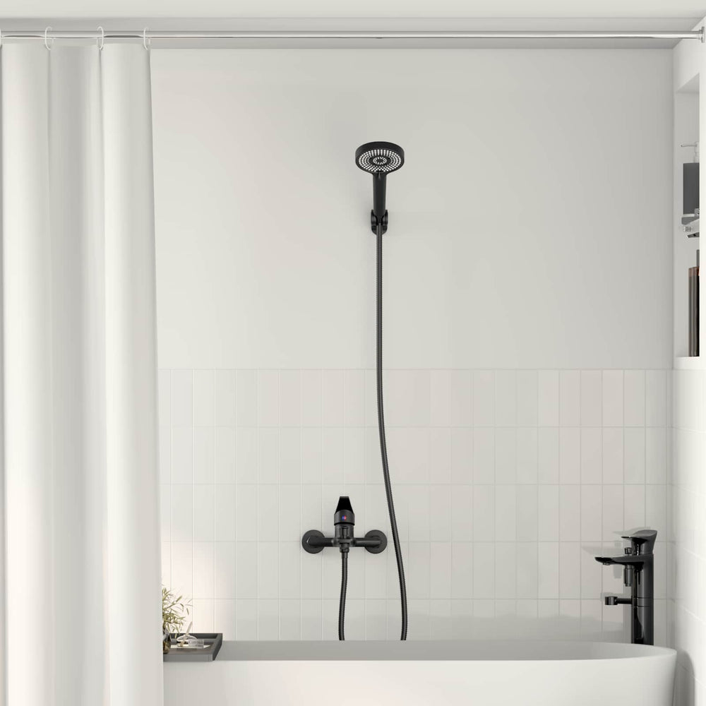 Shower head set Black G 1/2 inch