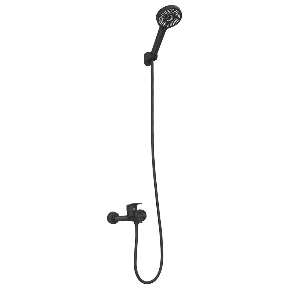 Shower head set Black G 1/2 inch