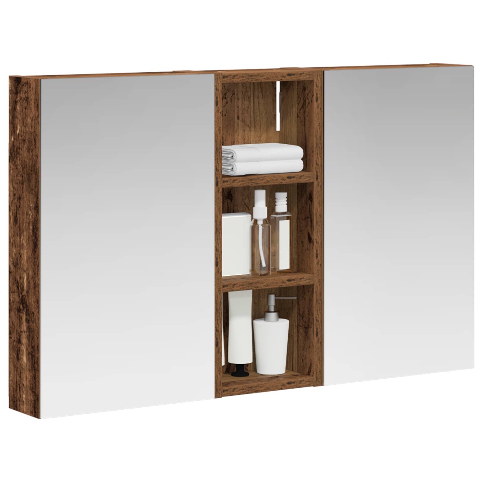 Vonios spintos komplektas su lentyna 3 pcs 80 x 10,5 x 50 cm