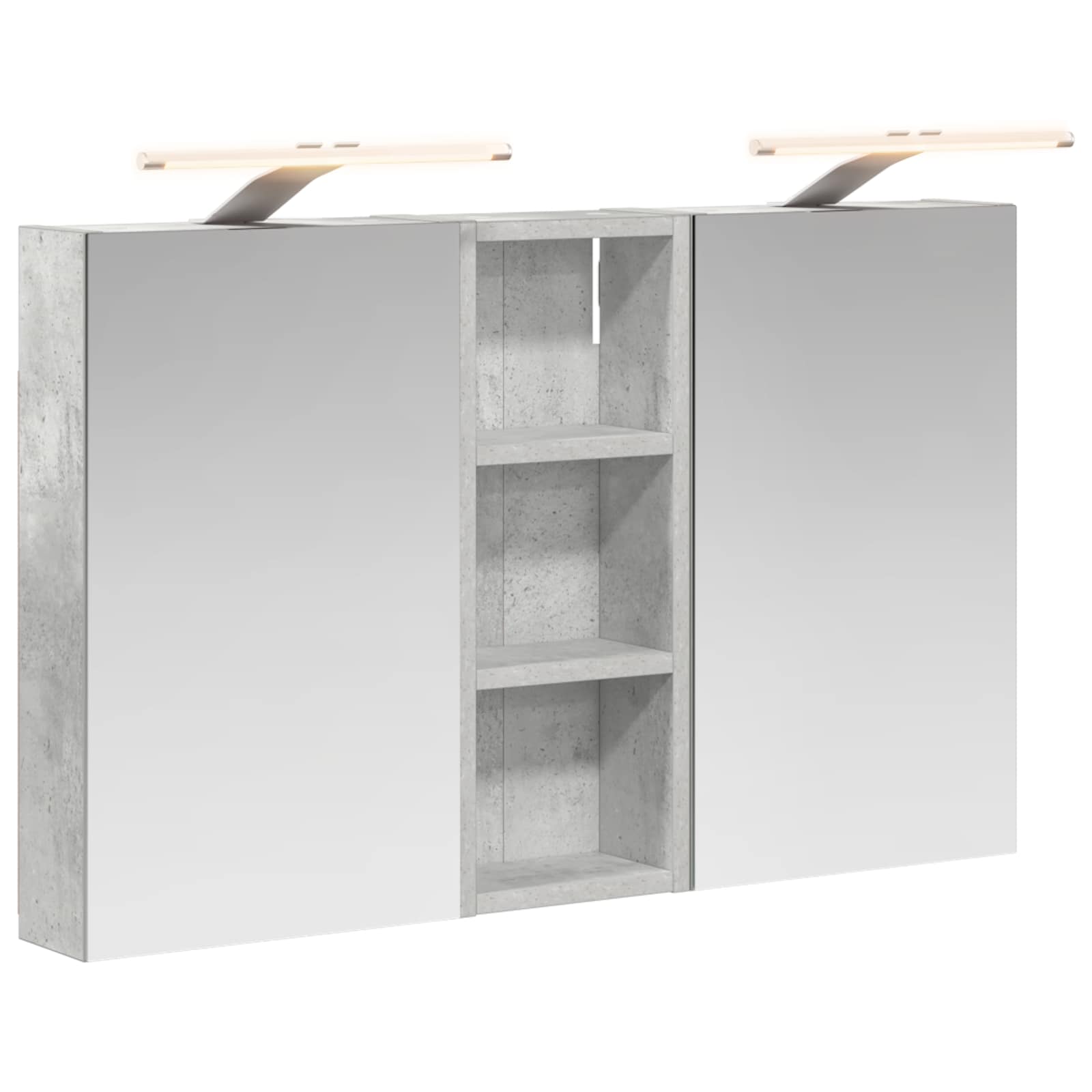 Vonios spintos komplektas su lentyna 3 pcs 80 x 10,5 x 50 cm